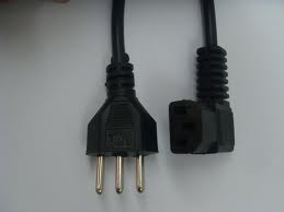 Cabo de Força 3x0,75mm 1,50m 90º NBR 14136 Novo Padrão