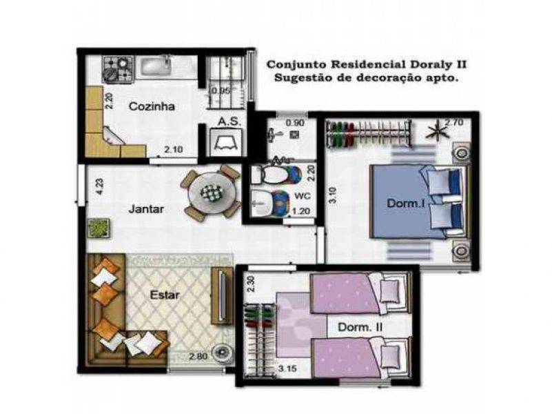 Pronto, Jardim Doraly Guarulhos, apartamento 31, Bloco D, 2 dormitórios minha casa minha vida.