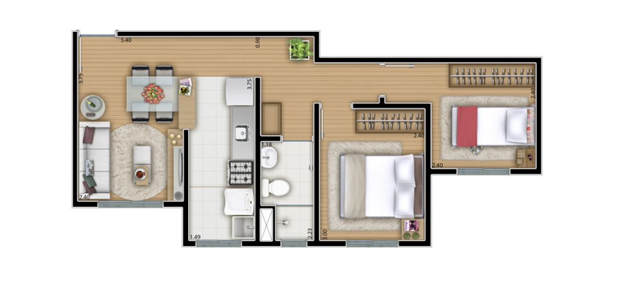 Apartamento no Programa Minha Casa Minha Vida