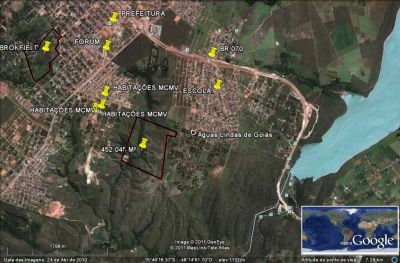 ÁREA DE TERRAS EM ÁGUAS LINDAS DE GOIÁS COM 452.045 M²