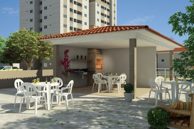 Apartamento 2 Quartos. Varanda e Lazer Completo 