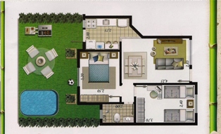 CASAS EM FRENTE A LAGOA EM SÃO PEDRO DA ALDEIA 