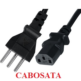 Cabo de Força Tripolar 3x0,75mm 3,00m NBR 14136 c/ Inmetro