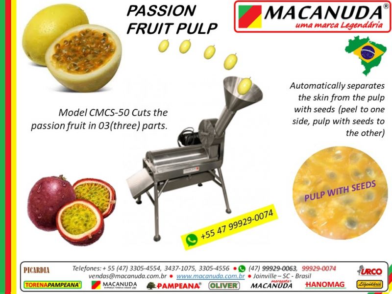 Industrial Passion Fruit Juice Extraction Making Processing, Brand Macanuda