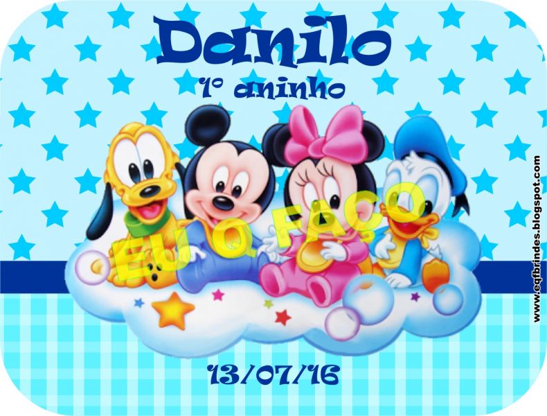 Rótulos Para Lembrancinhas Baby Disney