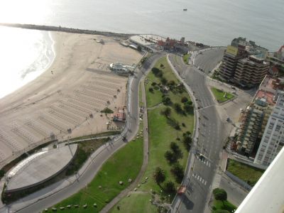 ARGENTINA-Mar del Plata-Aluguel temporada-Vista ao Mar, beira da praia