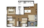 Apartamento Vivaz Vila Prudente 3 Dorm. 69 m²(1 suíte) 1 vaga R$256.000