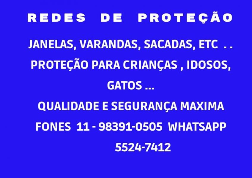 Redes de Proteção no Jaguaré, Rua Tiagem, (11) 5524-7412