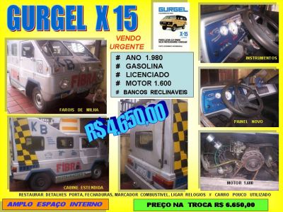 FUSKA  BAJA = KB...DOCUMENTADO.// GURGEL X 15