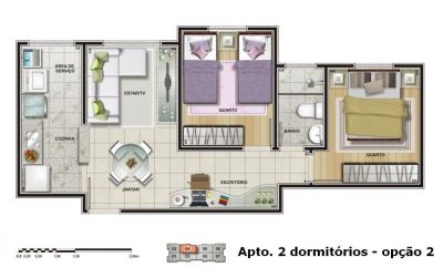 SAN GIULIO - Aptos. 1 e 2 dorms, 1 vaga, no City Jaraguá.