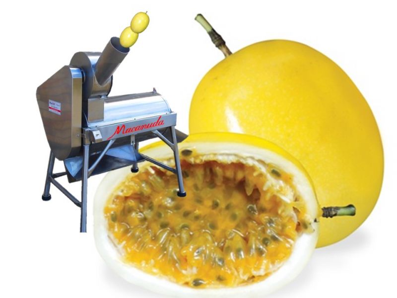 Maracujá de Jacarezinho, máquinas para polpa marca Macanuda