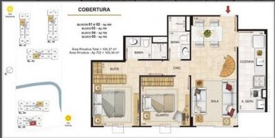 COBERTURA BE HAPPY - FREGUESIA - 390 MIL