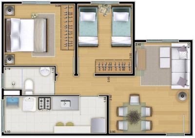 Apartamentos  em Itaqua