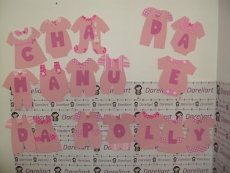 Varal de Roupinha em EVA (Até 13 letras)