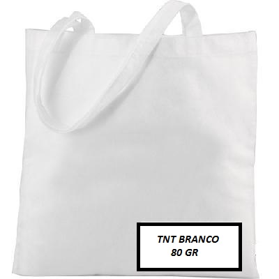 Sacola TNT 80 gr Branco personalizada - Promoção R$ 1,70