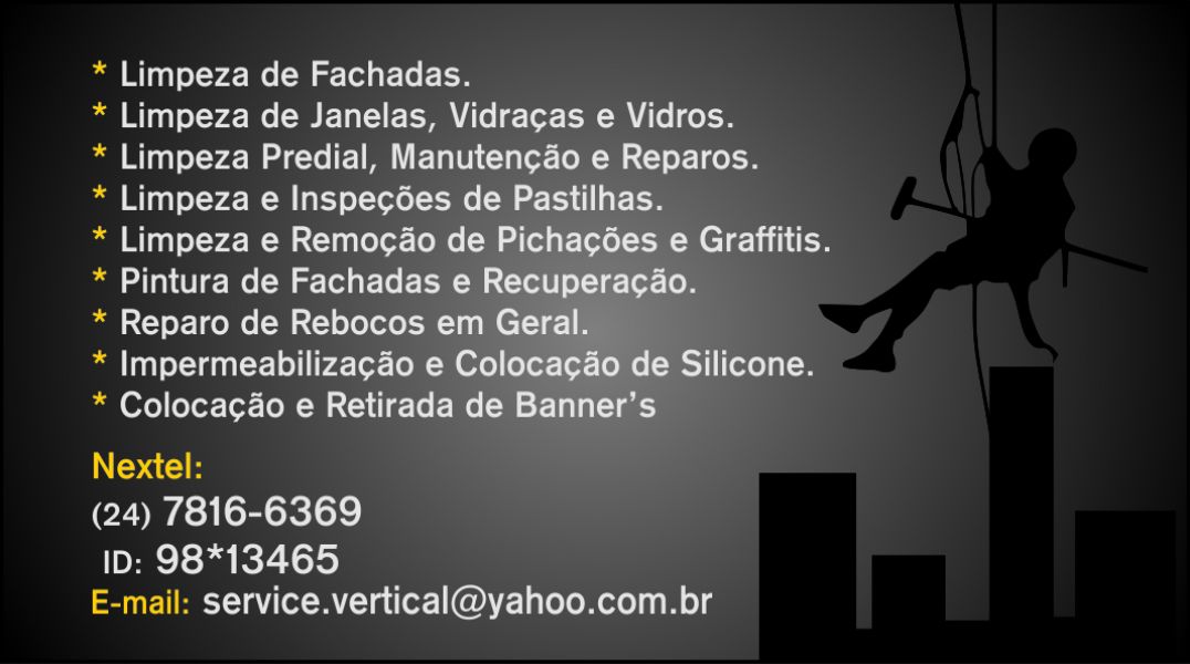 Service vertical alpinismo industrial soluções em altura