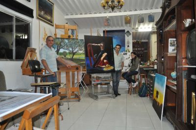 Curso de pintura no atelier