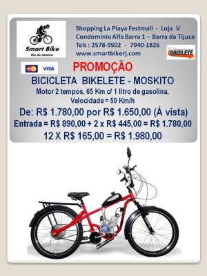 BICICLETAS MOTORIZADAS  -  ELÉTRICAS / GASOLINA / COMUNS