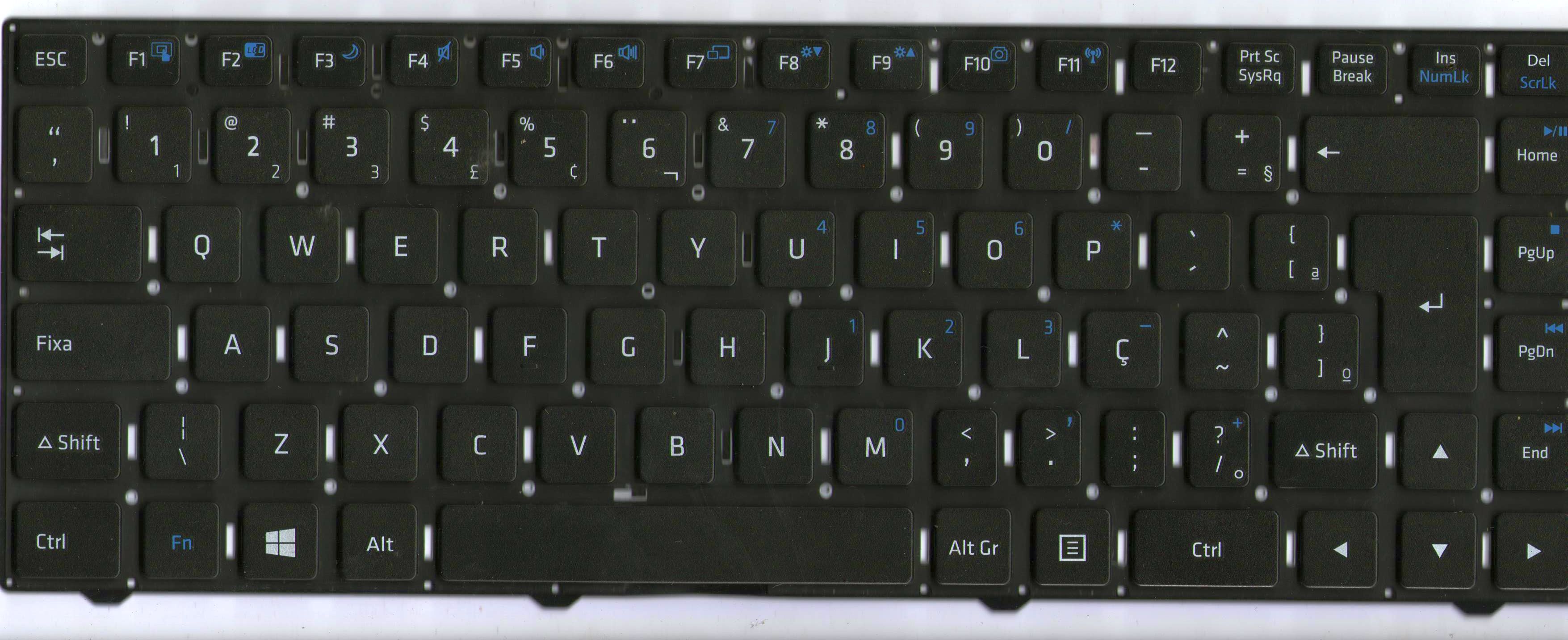 Teclado Para Notebook Positivo Cor Preta S3990