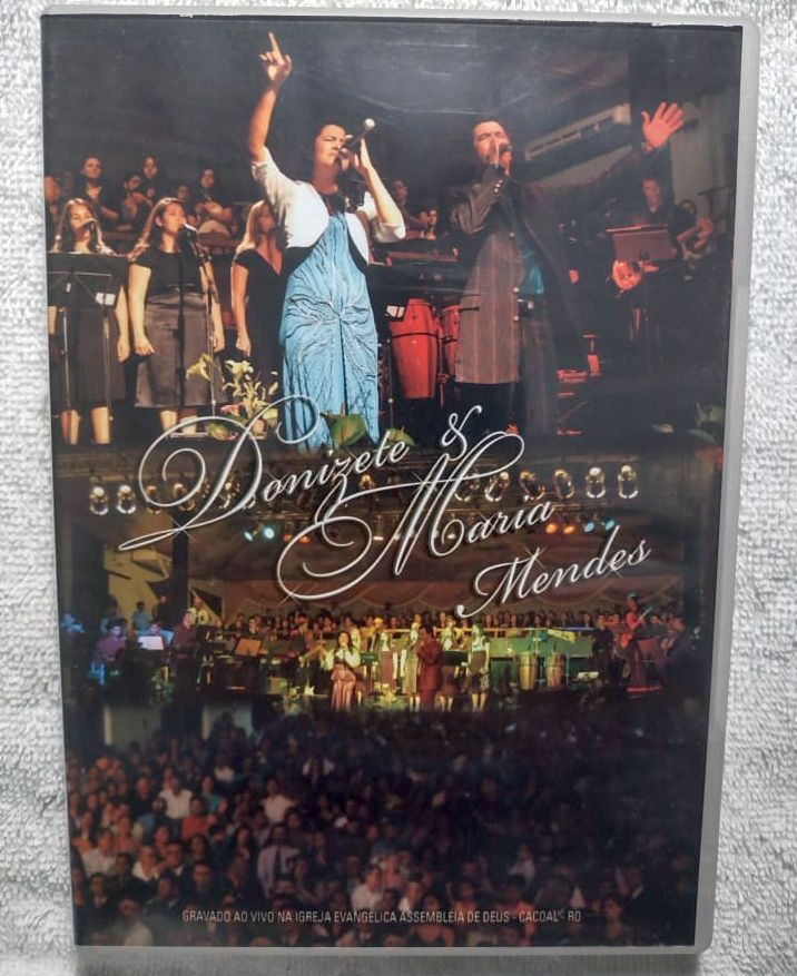 Dvd Música Cristã Donizete & Mª Mendes Ao Vivo Em Cacoal