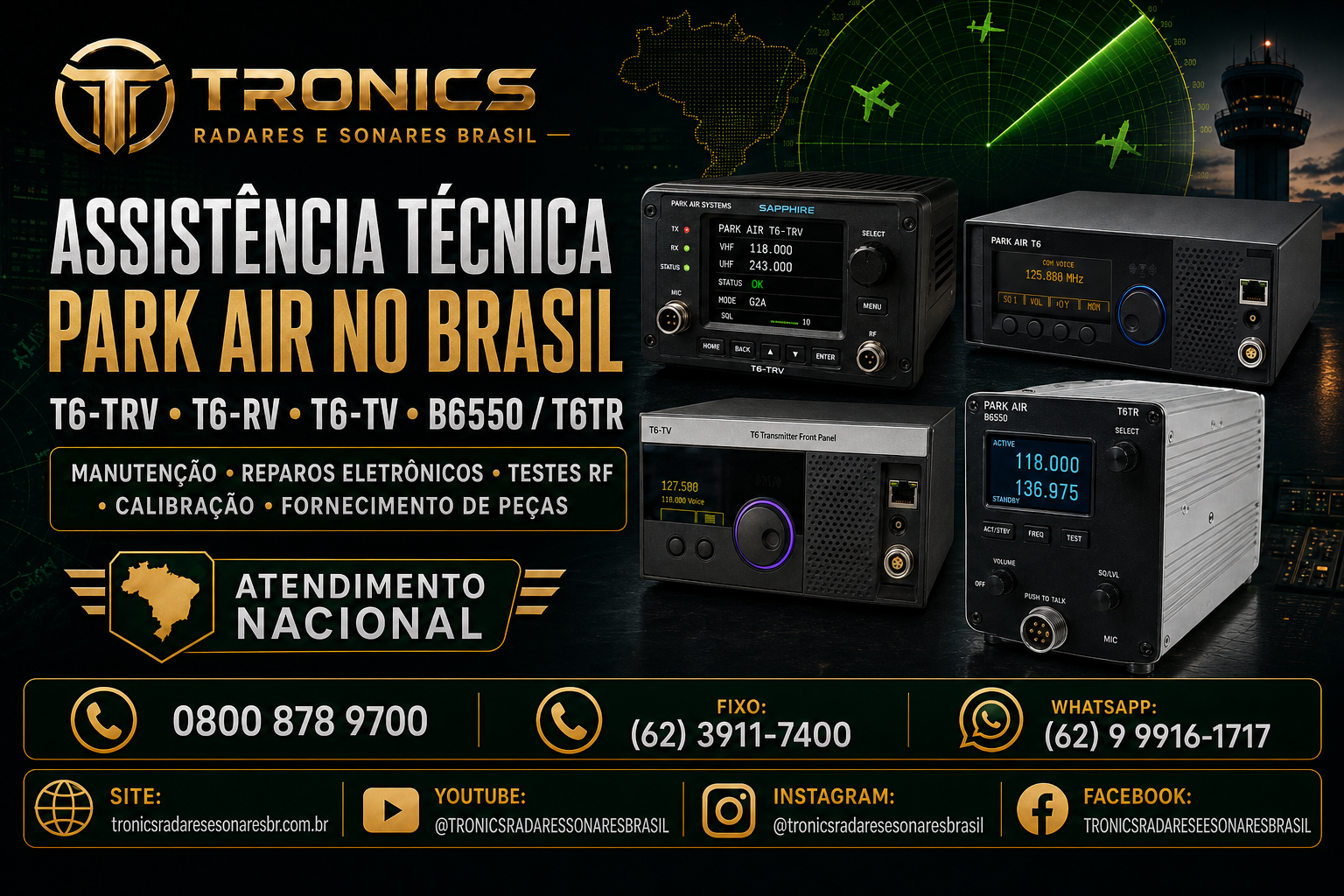 ASSISTÊNCIA TÉCNICA PARK AIR SAPPHIRE TRONICS