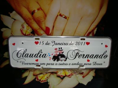 Placa de Carro Personalizada