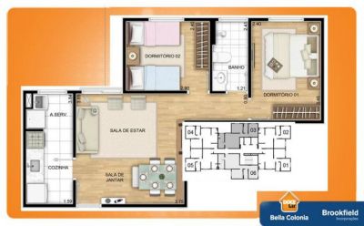 Aptos de 2 dorms no colonial