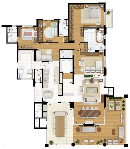 Apto Montblanc Tatuapé 4 Suítes 4 Vagas T. Gourmet Novo Pronto Lazer Completo 