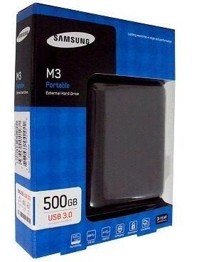 HD EXTERNO PORTÁTIL SAMSUNG 500GB USB 2.0 e 3.0