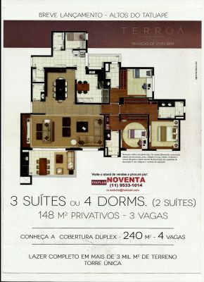 APARTAMENTO/PLANTA - TATUAPÉ - BREVE LANÇAMENTO - STAND - 24/03/12-VENDAS