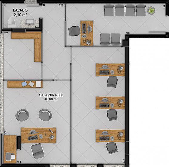 Titanium Trade Center sala comercial Centro Criciúma