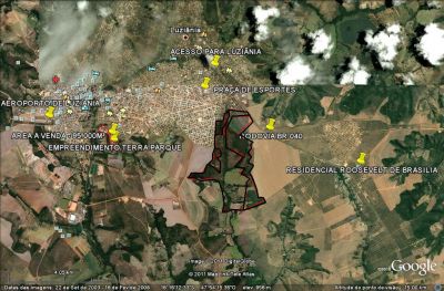 EXCELENTE TERRENO EM LUZIÂNIAGO COM 2.138.112 M² ÀS MARGENS DA BR 040