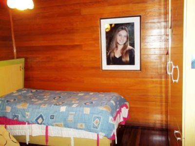 casa de madeira de lei.