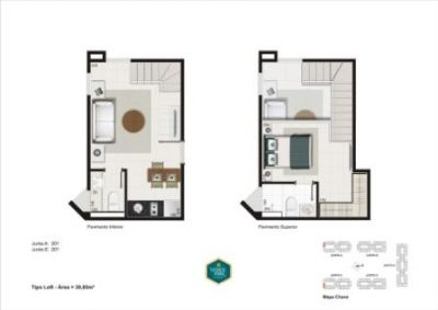 VENICE PARK - Loft 39,85m² no Park Sul