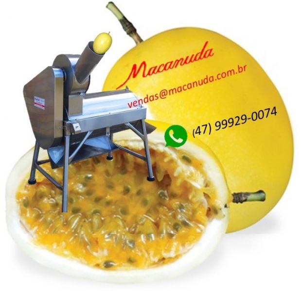 Polpa de maracujá máquina industrial marca Macanuda