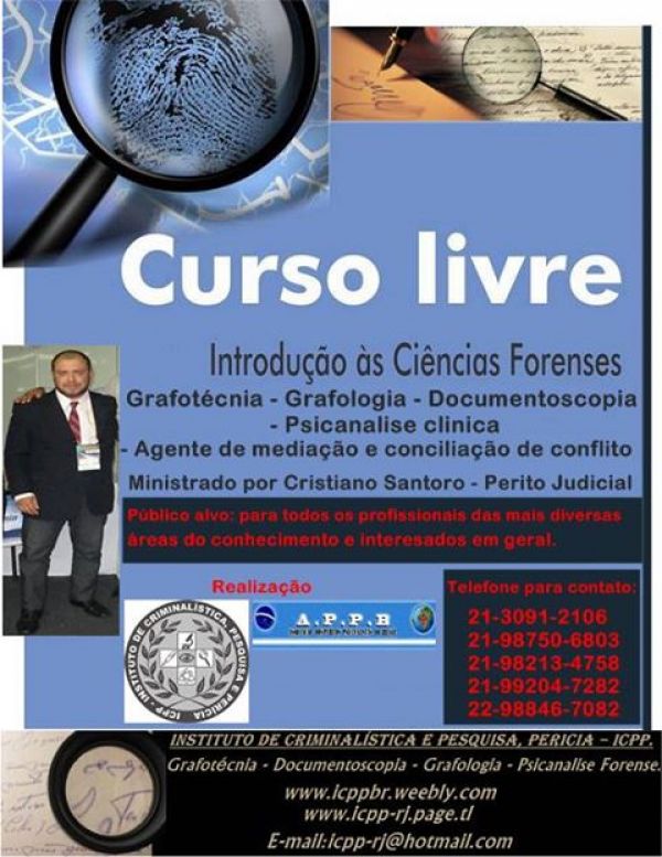 Curso livres de perito judicial e Grafotécnico e documentoscopia