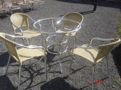 móveis artesanais de aluminio com fibra sintetica