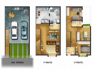 Portal dos Nobres – Sobrado de 138,28 m², 03 Dorms sendo 01 Suíte – Vila Assunção em Santo André.