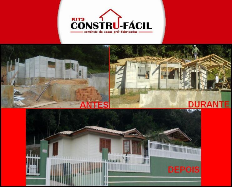 Kit de casa pré fabricada em Placas de Concreto com 50,44 m2 (2 quartos) R$19.500,00