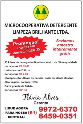 MICROCOOPERATIVA LIMPEZA BRILHANTE LTDA.