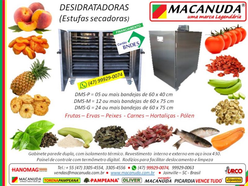 Máquina para secar pimenta rosa e outros condimentos MACANUDA