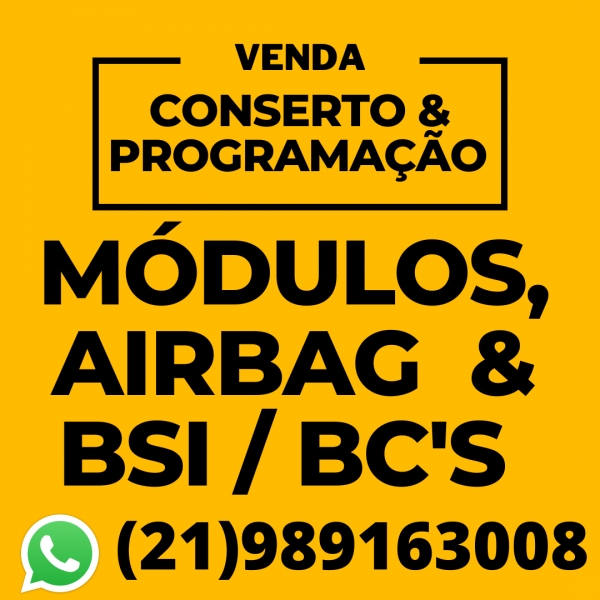 Conserto venda e programação de módulos injeção eletrôica