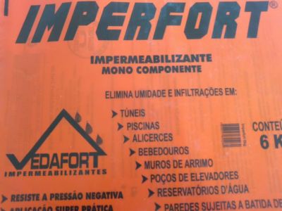 Impermeabilizante Imperfort  para Baldrames, Alicerces, Muros de Arrimo, Reservatórios, banheiros...
