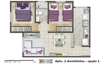 SAN GIULIO - Aptos. 1 e 2 dorms, 1 vaga, no City Jaraguá.