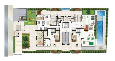  Double Deck residencial tower Duplex de 154 e 161 m² e Triplex de 235 e 245 m²