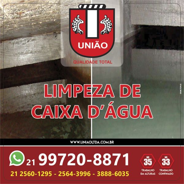 Limpeza caixa de água RJ