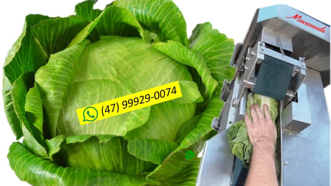 Cortador fatiador industrial de legumes, marca Macanuda