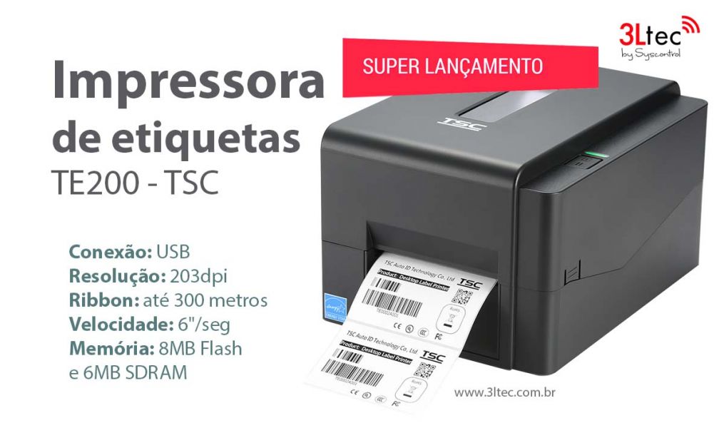 Impressora de Etiquetas Termica TE 200 TSC