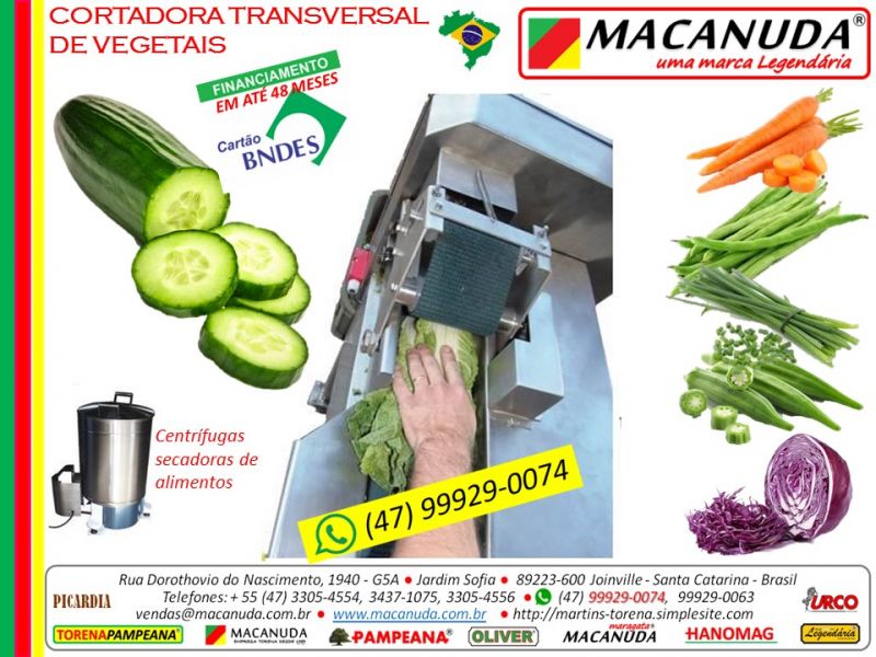 Cortar couve fininha máquina profissional marca MACANUDA