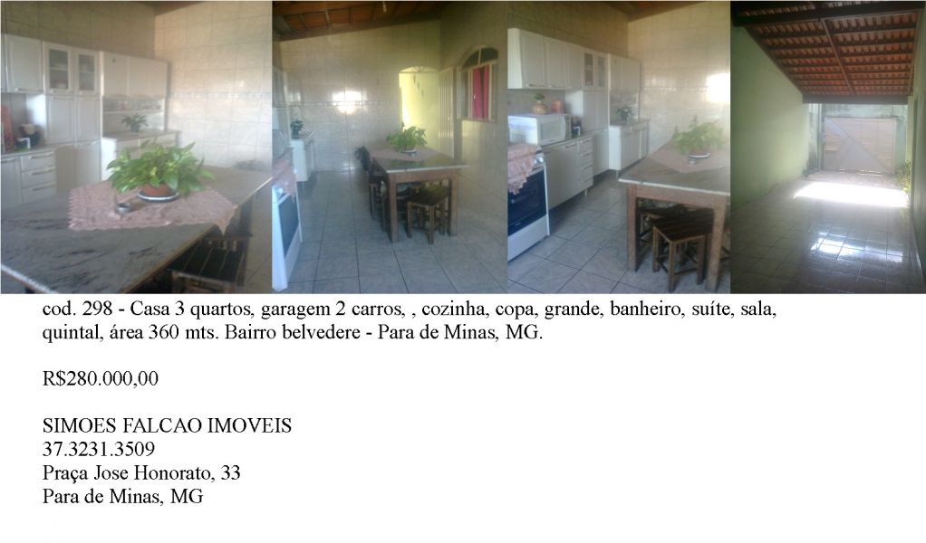 Casa 3 quartos, belvedere